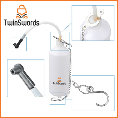TwinSwords brake bleeding device 3 LT | Change brake bleeder brake fluid | Brake fluid change device with 1L suction container for E20 (ø45mm) 1 set