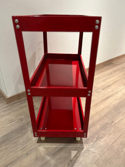Workshop trolley assembly trolley | Tool trolley | Flexible roles | Load capacity up to 100 kg | 3 compartments | Red 