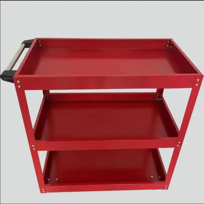 Workshop trolley assembly trolley | Tool trolley | Flexible roles | Load capacity up to 100 kg | 3 compartments | Red 